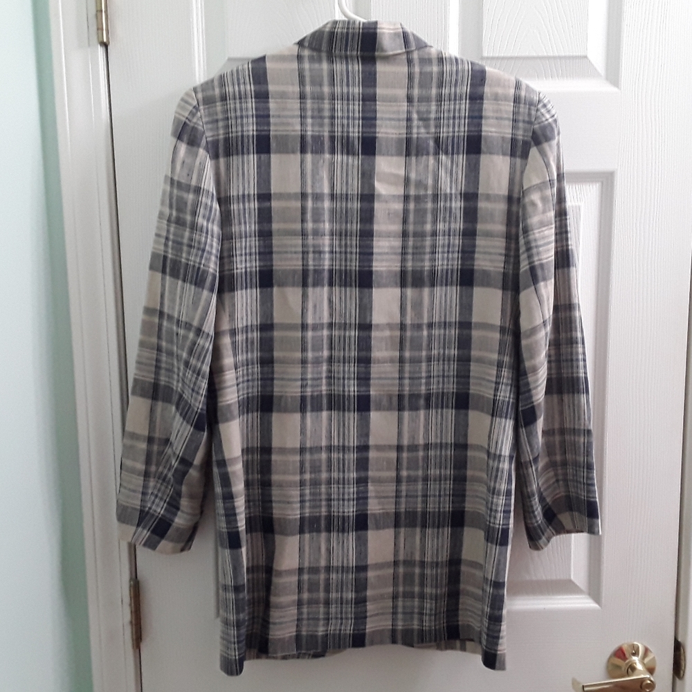Vintage Express Compagnie Internationale Plaid Oversized Blazer - Picture 5 of 7